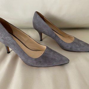 Cole Haan Womens Vesta Stormcloud Suede Pumps